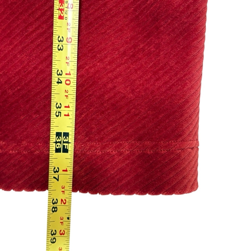 Marine Layer Leighton Mini Dress L Rust Orange-Red Lightweight Stretch Retro - Picture 6 of 9